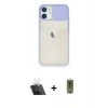 MARSİLYAN™- iPhone 11 Kılıf Vadi Çizgi - Siyah Joko Magic 5D Hayalet Cam + Kamera Lens Koruma Cam - SF