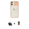 MARSİLYAN™- iPhone 11 Kılıf Vadi Çizgi - Siyah Joko Magic 5D Hayalet Cam + Kamera Lens Koruma Cam - SF