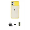 MARSİLYAN™- iPhone 11 Kılıf Vadi Çizgi - Siyah Joko Magic 5D Hayalet Cam + Kamera Lens Koruma Cam - SF
