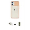 MARSİLYAN™- iPhone 11 Kılıf Vadi Çizgi - Siyah Joko Magic 5D Hayalet Cam + Pers Alüminyum Kamera Lens - GD