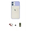 MARSİLYAN™- iPhone 11 Kılıf Vadi Çizgi - Siyah Joko Magic 5D Hayalet Cam + Pers Alüminyum Kamera Lens - KI