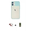 MARSİLYAN™- iPhone 11 Kılıf Vadi Çizgi - Siyah Joko Magic 5D Hayalet Cam + Pers Alüminyum Kamera Lens - KI