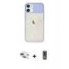 MARSİLYAN™- iPhone 11 Kılıf Vadi Çizgi - Siyah Joko Magic 5D Hayalet Cam + Pers Alüminyum Kamera Lens - YL