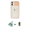 MARSİLYAN™- iPhone 11 Kılıf Vadi Çizgi - Siyah Joko Magic 5D Hayalet Cam + Raze Metal Kamera Lens - MI