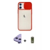 MARSİLYAN™- iPhone 11 Kılıf Vadi Çizgi - Siyah Joko Magic 5D Hayalet Cam + Raze Metal Kamera Lens - MR