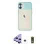 MARSİLYAN™- iPhone 11 Kılıf Vadi Çizgi - Siyah Joko Magic 5D Hayalet Cam + Raze Metal Kamera Lens - MR