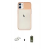 MARSİLYAN™- iPhone 11 Kılıf Vadi Çizgi - Siyah Joko Magic 5D Hayalet Cam + Renkli Kamera Lens Koruma Cam - SI