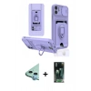 MARSİLYAN™- iPhone 11 Kılıf Vadi Form Prime - Şeffaf 360 Full Body Arka Koruyucu + Mavi Raze Metal Kamera Lens