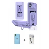 MARSİLYAN™- iPhone 11 Kılıf Vadi Form Prime - Şeffaf Uv Polymer Nano Ekran Koruyucu + Yeşil Neon Fosforlu Kamera Lens