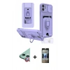 MARSİLYAN™- iPhone 11 Kılıf Vadi Form Prime - Siyah 34D Hayalet Izgaralı Cam + Raze Metal Kamera Lens - KI