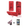 MARSİLYAN™- iPhone 11 Kılıf Vadi Form Prime - Siyah 34D Hayalet Izgaralı Cam + Raze Metal Kamera Lens - SH