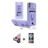 MARSİLYAN™- iPhone 11 Kılıf Vadi Form Prime - Siyah 34D Hayalet Izgaralı Cam + Raze Metal Kamera Lens - SH