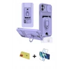 MARSİLYAN™- iPhone 11 Kılıf Vadi Form Prime - Siyah 3D Antistatik Cam Ekran Koruyucu + Kırmızı Rainbow Kamera Lens Koruma Cam