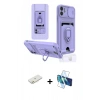 MARSİLYAN™- iPhone 11 Kılıf Vadi Form Prime - Siyah 3D Antistatik Cam Ekran Koruyucu + Renkli Kamera Lens Koruma Cam - TU