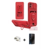 MARSİLYAN™- iPhone 11 Kılıf Vadi Form Prime - Siyah 3D Antistatik Hayalet Cam Ekran Koruyucu + Pers Alüminyum Kamera Lens - GD