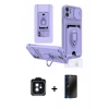 MARSİLYAN™- iPhone 11 Kılıf Vadi Form Prime - Siyah 3D Antistatik Hayalet Cam Ekran Koruyucu + PVD Metal Kamera Lens - SH