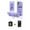 MARSİLYAN™- iPhone 11 Kılıf Vadi Form Prime - Siyah 3D Antistatik Hayalet Cam Ekran Koruyucu + PVD Metal Kamera Lens - YL