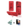 MARSİLYAN™- iPhone 11 Kılıf Vadi Form Prime - Siyah 3D Antistatik Mat Seramik Nano Ekran Koruyucu + Raze Metal Kamera Lens - MI
