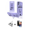 MARSİLYAN™- iPhone 11 Kılıf Vadi Form Prime - Siyah 3D Antistatik Mat Seramik Nano Ekran Koruyucu + Raze Metal Kamera Lens - GS