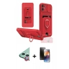 MARSİLYAN™- iPhone 11 Kılıf Vadi Form Prime - Siyah 3D Antistatik Mat Seramik Nano Ekran Koruyucu + Raze Metal Kamera Lens - KI