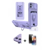 MARSİLYAN™- iPhone 11 Kılıf Vadi Form Prime - Siyah 3D Antistatik Mat Seramik Nano Ekran Koruyucu + Raze Metal Kamera Lens - MR