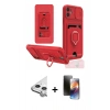 MARSİLYAN™- iPhone 11 Kılıf Vadi Form Prime - Siyah 3D Antistatik Mat Seramik Nano Ekran Koruyucu + Raze Metal Kamera Lens - GS