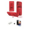 MARSİLYAN™- iPhone 11 Kılıf Vadi Form Prime - Siyah 3D Antistatik Mat Seramik Nano Ekran Koruyucu + Renkli Kamera Lens Koruma Cam - YL