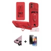 MARSİLYAN™- iPhone 11 Kılıf Vadi Form Prime - Siyah 3D Antistatik Mat Seramik Nano Ekran Koruyucu + Raze Metal Kamera Lens - SH