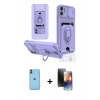 MARSİLYAN™- iPhone 11 Kılıf Vadi Form Prime - Siyah 3D Antistatik Mat Seramik Nano Ekran Koruyucu + Neon Fosforlu Kamera Lens - TU
