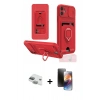 MARSİLYAN™- iPhone 11 Kılıf Vadi Form Prime - Siyah 3D Antistatik Mat Seramik Nano Ekran Koruyucu + Pers Alüminyum Kamera Lens - YL