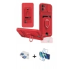 MARSİLYAN™- iPhone 11 Kılıf Vadi Form Prime - Siyah 3D Antistatik Seramik Nano Ekran Koruyucu + Pers Alüminyum Kamera Lens - GI