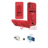 MARSİLYAN™- iPhone 11 Kılıf Vadi Form Prime - Siyah 3D Antistatik Seramik Nano Ekran Koruyucu + Pers Alüminyum Kamera Lens - GD