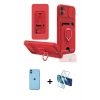 MARSİLYAN™- iPhone 11 Kılıf Vadi Form Prime - Siyah 3D Antistatik Seramik Nano Ekran Koruyucu + Neon Fosforlu Kamera Lens - MI
