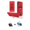 MARSİLYAN™- iPhone 11 Kılıf Vadi Form Prime - Siyah 3D Antistatik Seramik Nano Ekran Koruyucu + Kamera Lens Koruma Cam - SF