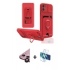 MARSİLYAN™- iPhone 11 Kılıf Vadi Form Prime - Siyah 3D Antistatik Seramik Nano Ekran Koruyucu + Raze Metal Kamera Lens - SH