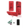 MARSİLYAN™- iPhone 11 Kılıf Vadi Form Prime - Siyah 6D Antistatik Mat Seramik Hayalet Nano Ekran Koruyucu + Raze Metal Kamera Lens - KI