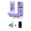 MARSİLYAN™- iPhone 11 Kılıf Vadi Form Prime - Siyah 6D Antistatik Mat Seramik Hayalet Nano Ekran Koruyucu + Mavi Raze Metal Kamera Lens