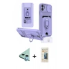 MARSİLYAN™- iPhone 11 Kılıf Vadi Form Prime - Siyah 6D Mat Seramik Hayalet Nano Ekran Koruyucu + Raze Metal Kamera Lens - MI