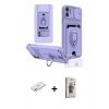 MARSİLYAN™- iPhone 11 Kılıf Vadi Form Prime - Siyah Bilvis 3D Cam Ekran Koruyucu + Renkli Kamera Lens Koruma Cam - SI