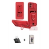 MARSİLYAN™- iPhone 11 Kılıf Vadi Form Prime - Siyah Bilvis 3D Cam Ekran Koruyucu + Kamera Lens Koruma Cam - SF