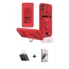 MARSİLYAN™- iPhone 11 Kılıf Vadi Form Prime - Siyah Bilvis 3D Mat Cam Ekran Koruyucu + Kamera Lens Koruma Cam - SF