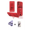 MARSİLYAN™- iPhone 11 Kılıf Vadi Form Prime - Siyah Bilvis 3D Mat Cam Ekran Koruyucu + Raze Metal Kamera Lens - MR