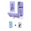 MARSİLYAN™- iPhone 11 Kılıf Vadi Form Prime - Siyah Bilvis 3D Mat Cam Ekran Koruyucu + Neon Fosforlu Kamera Lens - YL