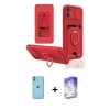 MARSİLYAN™- iPhone 11 Kılıf Vadi Form Prime - Siyah Bilvis 5in1 3D Magic Cam Ekran Koruyucu + Neon Fosforlu Kamera Lens - YL