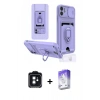 MARSİLYAN™- iPhone 11 Kılıf Vadi Form Prime - Siyah Bilvis 5in1 3D Magic Cam Ekran Koruyucu + PVD Metal Kamera Lens - SH