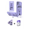 MARSİLYAN™- iPhone 11 Kılıf Vadi Form Prime - Siyah Bilvis 5in1 3D Magic Cam Ekran Koruyucu + Raze Metal Kamera Lens - MR