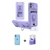 MARSİLYAN™- iPhone 11 Kılıf Vadi Form Prime - Siyah Bilvis 5in1 5D Magic Hayalet Cam Ekran Koruyucu + Neon Fosforlu Kamera Lens - TU