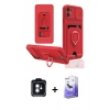 MARSİLYAN™- iPhone 11 Kılıf Vadi Form Prime - Siyah Bilvis 5in1 5D Magic Hayalet Cam Ekran Koruyucu + PVD Metal Kamera Lens - MI