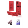 MARSİLYAN™- iPhone 11 Kılıf Vadi Form Prime - Siyah Bilvis 5in1 5D Magic Hayalet Cam Ekran Koruyucu + Raze Metal Kamera Lens - SH