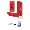 MARSİLYAN™- iPhone 11 Kılıf Vadi Form Prime - Siyah Bilvis 5in1 5D Magic Hayalet Cam Ekran Koruyucu + Renkli Kamera Lens Koruma Cam - PE